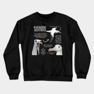 Animal facts - Wandering Albatross Crewneck Sweatshirt